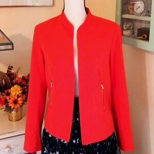 Forever 21 Neon Orange Blazer Y2K